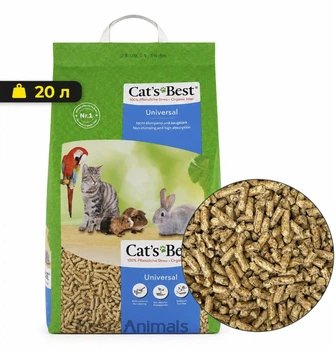 Наповнювач для котячого туалету Cat’s Best Кетс Бест деревний 20 л =11кг (4002973000847)