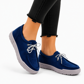 Жіночі велюрові мокасини MELANIA Premium Litma сині (36–42 р.) 40