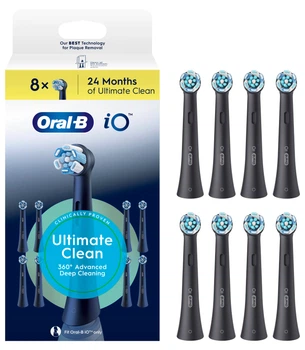 Насадки для електричної зубної щітки Oral-B iO Максимальне очищення 8 шт (8700216778442)