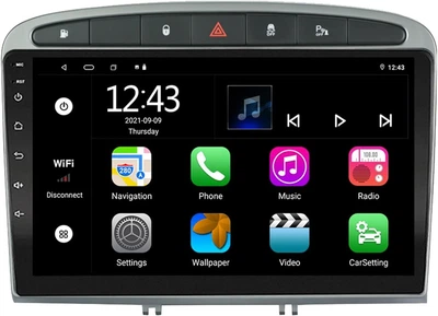 Автомобильное радио EZoneTronics Android 11 для Peugeot 308/408 2010-2016 9-дюймовый