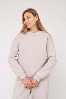 Світшот жіночий YUKI бежевий 48 ЦБ-00283113