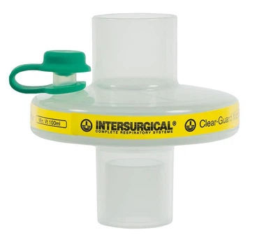 Фільтр дихальний вірусо-бактеріальний Intersurgical Clear-Guard Midi з портом Luer Lock, 1644000