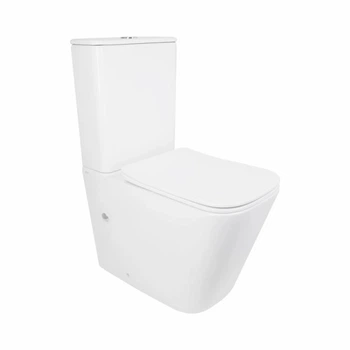 Напольный унитаз Qtap Tern Ultra Quiet безободочный с сиденьем Soft-Close QT17222175AUQ1W Белый, компактный, белый
