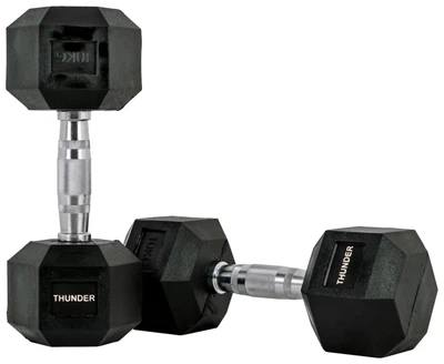 Гантель шестигранна THUNDER 10 кг (ISL_HEXAGONAL-DUMBBELLS-10KG)
