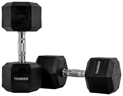 Гантель шестигранна THUNDER 20 кг (ISL_HEXAGONAL-DUMBBELLS-20KG)