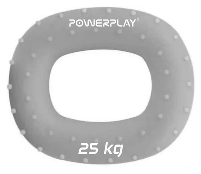 Еспандер кистьовий силіконовий PowerPlay PP-4337 Hand Grip Large 25 кг. Сірий (PP_PP_4337_Grey_25kg)
