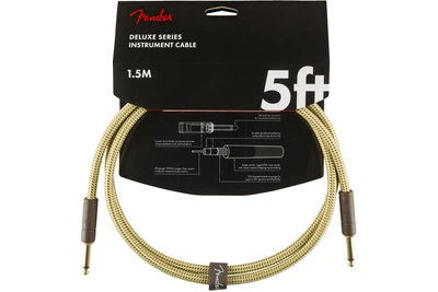Кабель инструментальный FENDER CABLE DELUXE SERIES 5' TWEED
