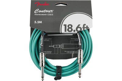 Кабель инструментальный FENDER CABLE CONTOUR SERIES 18.6' SHERWOOD GREEN