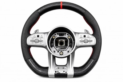 Руль AMG 2018-Style (Карбон -2026 Красный, 3pin) для Mercedes E-сlass W213 2016-2023 гг