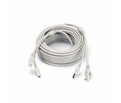 Патчкорд комбинированный по витой паре RJ-45+DC 25m