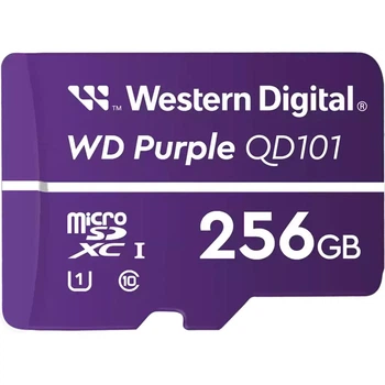Карта памяти WD QD101 microSDXC 256GB Class 10 UHS-I U1 V10 (R-100 MB/s) Purple (WDD256G1P0C) [174251]