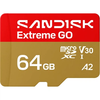 Карта пам'яті SanDisk microSDXC Extreme GO 64GB Class 10 UHS-I V30 A2 (SDSQXGN-064G-GN6MN) [174290]