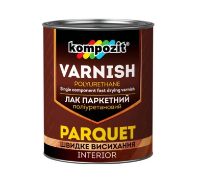 Лак паркетний Kompozit поліуретановий шовковисто матовий 2,5л