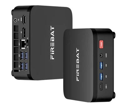 Неттоп Firebat R3, Black, Ryzen 3 4300U (4x2.7-3.7 GHz), 16Gb LPDDR4, 512Gb SSD NVMe, Radeon RX Vega 5, WiFi 6, Bluetooth 5.2, GLan, 1xType-C / 2xUSB 3.2 / 4xUSB 3.0, HDMI/DP, Windows 11 Pro (R3-IG4Z16N8-L)