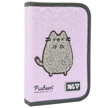 Пенал школьный на 1 отделение с 2 отворотами Yes HP-04 Pusheen Delicacy 533741