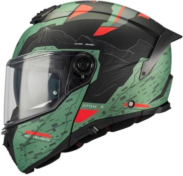 Шолом MT Atom 2 SV Highlands, XL, Зелений матовий/Чорний (3080336)