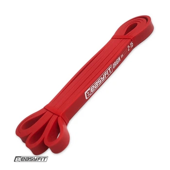 Резиновая петля EasyFit Power Bands 2-15 кг красная (для фитнеса, тренировок, подтягиваний, резина для турника, резинка-эспандер) EFPB215-R