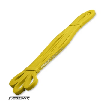 Резиновая петля EasyFit Power Bands 1-6 кг желтая (для фитнеса, тренировок, подтягиваний, резина для турника, резинка-эспандер) EF-1875-Y