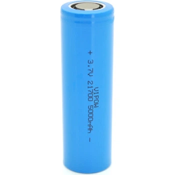 Аккумулятор 21700 5000mAh, 3.7V, Blue, FlatTop Vipow