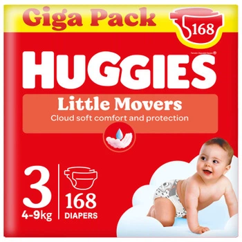 Подгузники Huggies Little Movers 3 (4-9 кг) M-pack, 168 шт