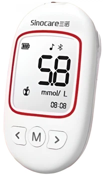 Глюкометр Sinocare Bluetooth с 200 тест-полосками