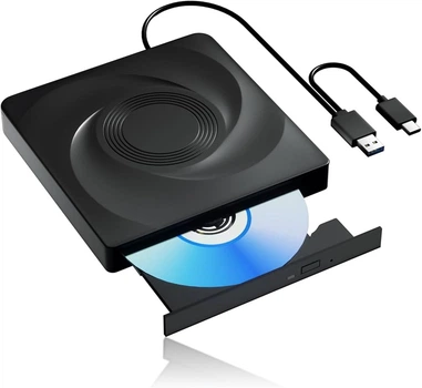 Внешний Blu-ray/DVD привод BD015 USB 3.0 Type-C, Slim оптический дисковод для ноутбука и ПК