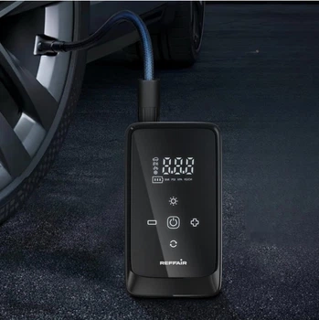 Портативный автокомпрессор M-903A аккумуляторный насос для колес 150 PSI power bank 6000 mAh LED фонарь компрессор для авто