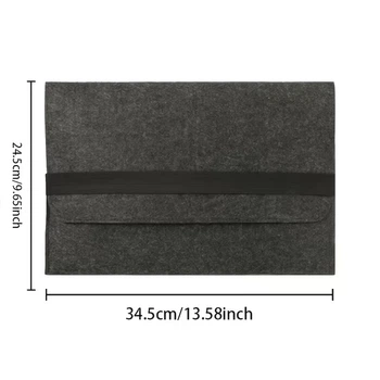 Чехол MacBook 14.2"/13.6"/13.3"/13" Felt Bag Stipe black