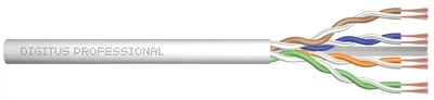 Kabel typu linka Digitus Cat 6 U/UTP AWG 26/7 LSOH na szpuli 305 m Szary (1904010)