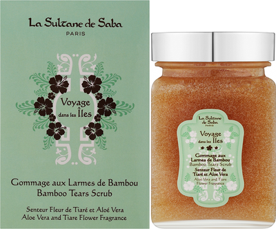 Скраб для тіла La Sultan De Saba Bamboo Tears Scrub Tiare Flowers and Aloe Vera 300 мл