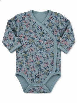 Боді для дівчинки на запах в квіточки д.р. Alana 50-56 см (31824)