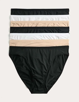Набор женских трусиков из микрофибры Marks&Spencer High legs 14(42) 7 шт opaline mix 0257