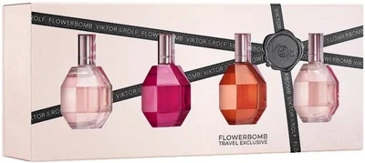Zestaw miniatur damskich Viktor & Rolf 2 x Woda perfumowana Flowerbomb 7ml + 1 x Woda perfumowana Flowerbomb Ruby Orchid 7ml + 1 x Woda perfumowana Flowerbomb Tiger Lily 7ml (3660732659029)