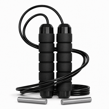 Скакалка EasyFit EF-1917 (с утяжелителем) 2,75 м Черный