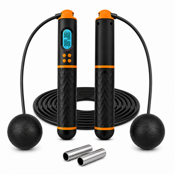 Умная скакалка (беспроводная) со счетчиком EasyFit SmartRope EF-1908-BY (с утяжелителем) 3 м