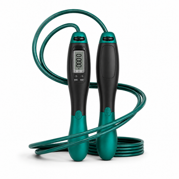 Скакалка скоростная EasyFit EF-1916-GN со счетчиком 2,8м Черно-зеленый