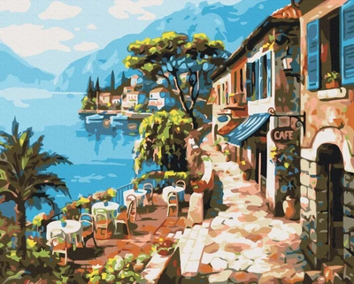 Картина по номерам Brushme Прогулка вдоль моря 40x50 см BS6935
