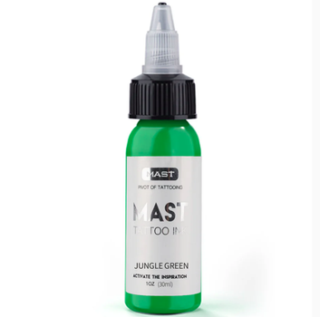 Чорнило для татуювання Mast Tattoo Ink JUNGLE GREEN, 30 мл