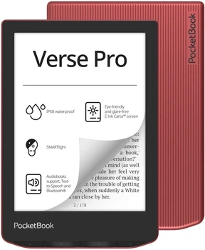 Электронная книга PocketBook 634 Verse Pro Passion Red (PB634-3-WW)