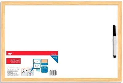 Дошка сухостиральна MP Main Paper 40 x 60 см з маркером Біла (8435250943753)