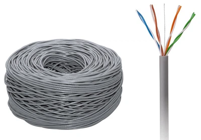 Комп'ютерний кабель вита пара Cabletech UTP 4 x 2/0.5 CCA (KAB0100CCA)