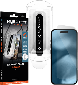 Szkło hartowane MyScreen Diamond Glass Supreme do Apple iPhone 16 Pro Transparent (5908031052034)