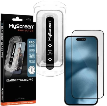 Szkło hartowane MyScreen Diamond Glass Pro Fit Frame do Apple iPhone 16 Pro Black (5908031052126)