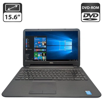 Ноутбук Dell Inspiron 3531 / 15.6" (1366x768) TN / Intel Celeron N2830 (2 ядра по 2.16 - 2.41 GHz) / 4 GB DDR3 / 500 GB HDD / Intel HD Graphics / WebCam / DVD-ROM / АКБ не держит б/у