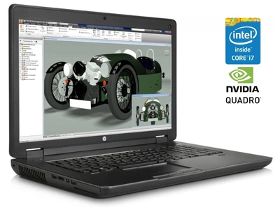 Мобильная рабочая станция Б-класс HP ZBook 17 G1 / 17.3'' (1920x1080) TN / Intel Core i7-4900MQ (4 (8) ядра по 2.8 - 3.8 GHz) / 16 GB DDR3 / 512 GB SSD / nVidia Quadro K5100M, 8 GB GDDR5, 256-bit / WebCam / DVD-ROM / Win 10 Pro б/у