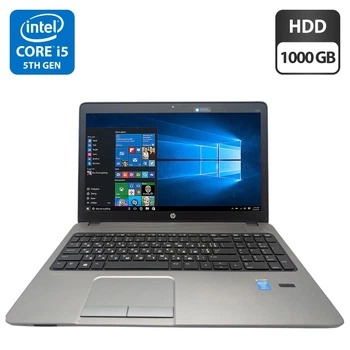 Ноутбук HP ProBook 450 G2 / 15.6" (1366x768) TN / Intel Core i5-5200U (2 (4) ядра по 2.2 - 2.7 GHz) / 8 GB DDR3 / 1000 GB HDD / Intel HD Graphics 5500 / WebCam б/у