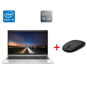 Ноутбук HP ProBook 450 G9 / 15.6" (1920x1080) IPS / Intel Core i5-1235U (10 (12) ядер по 3.3 - 4.4 GHz) / 16 GB DDR4 / 256 GB SSD / Intel Iris Xe Graphics / WebCam / TouchID б/у + Подарок Беспроводная мышь / USB
