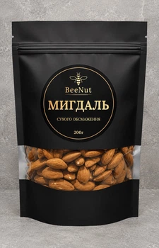 Орех Миндаль BeeNut сухой обжарки 200г