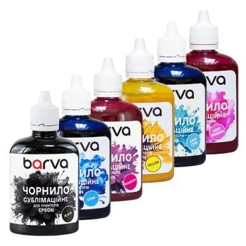 Чернила Barva Epson sublimation 6х100 мл, BK/C/M/Y/LC/LM SET (SUB-100-2MP)