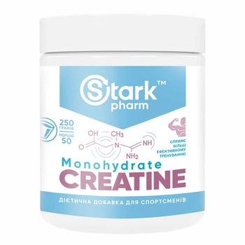 Креатин, Stark Pharm, 250 г, для силових тренувань.